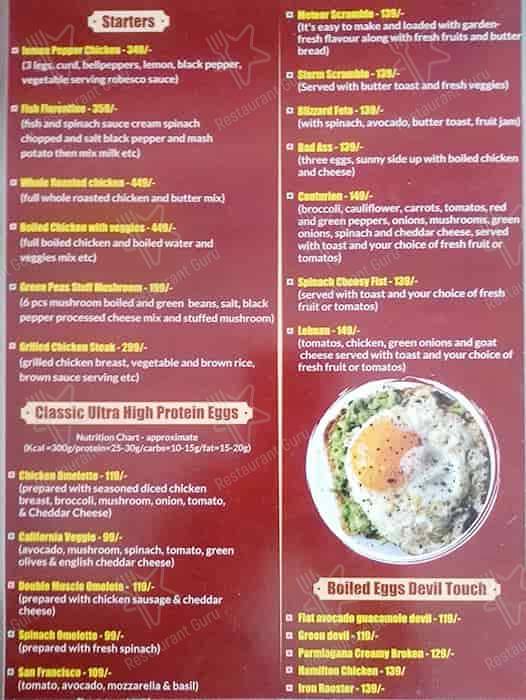 Strength Protein Bar & Kitchen menu