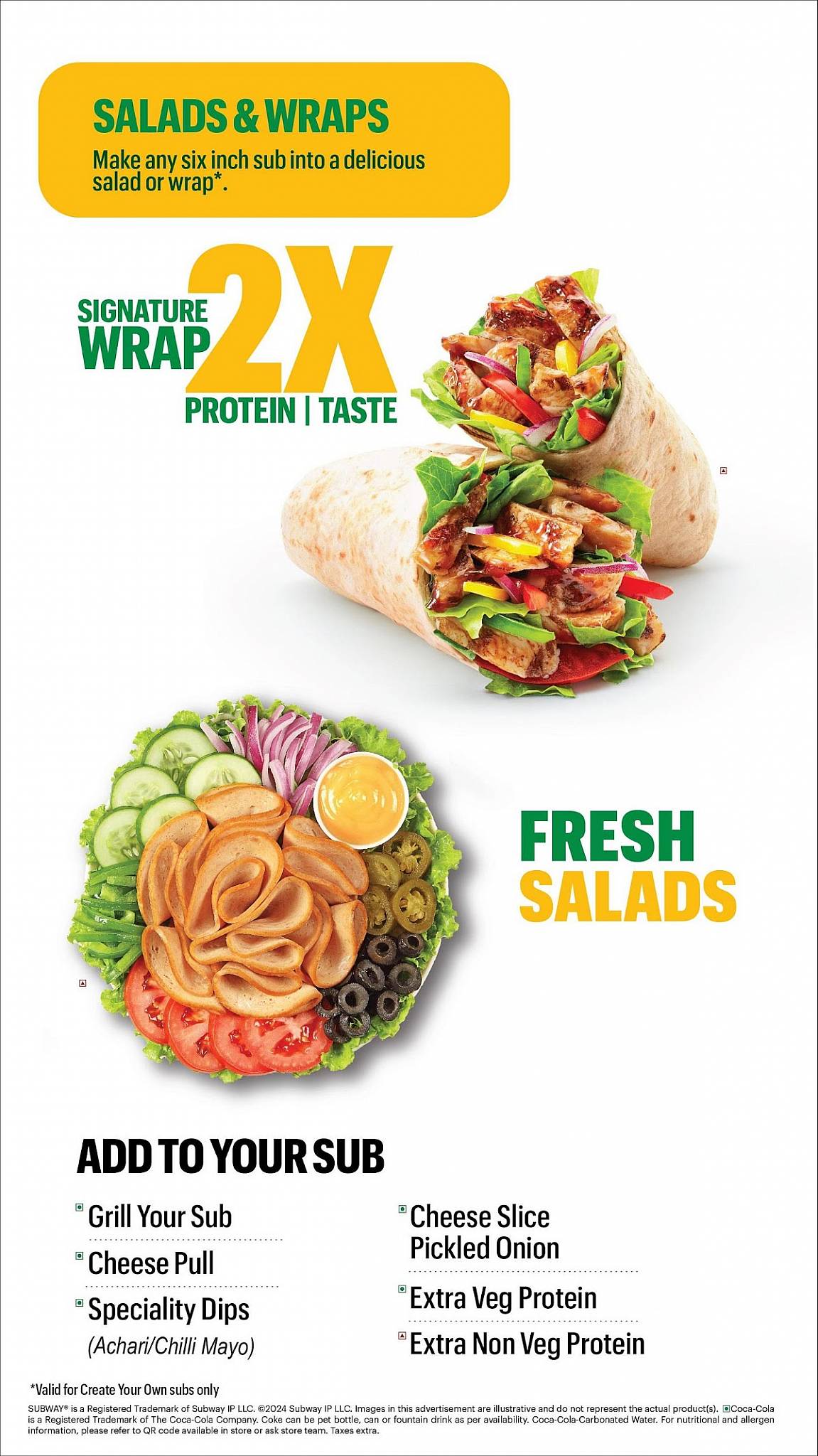 Subway Tarn Taran Sahib, Alandinpur menu