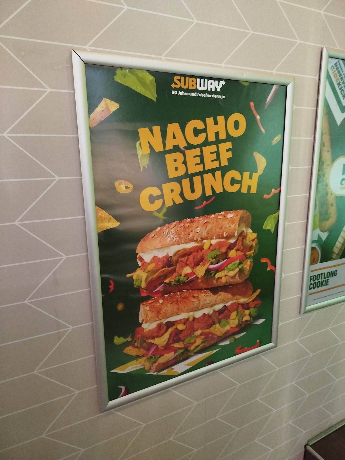 Menu di Subway Zürich HB 