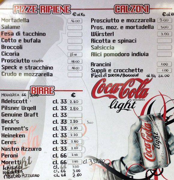 Menu di Super Pizza 