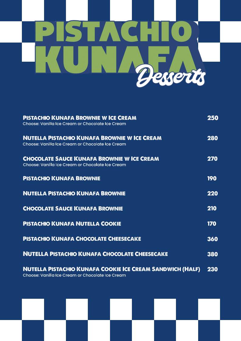 Uncle Goons menu