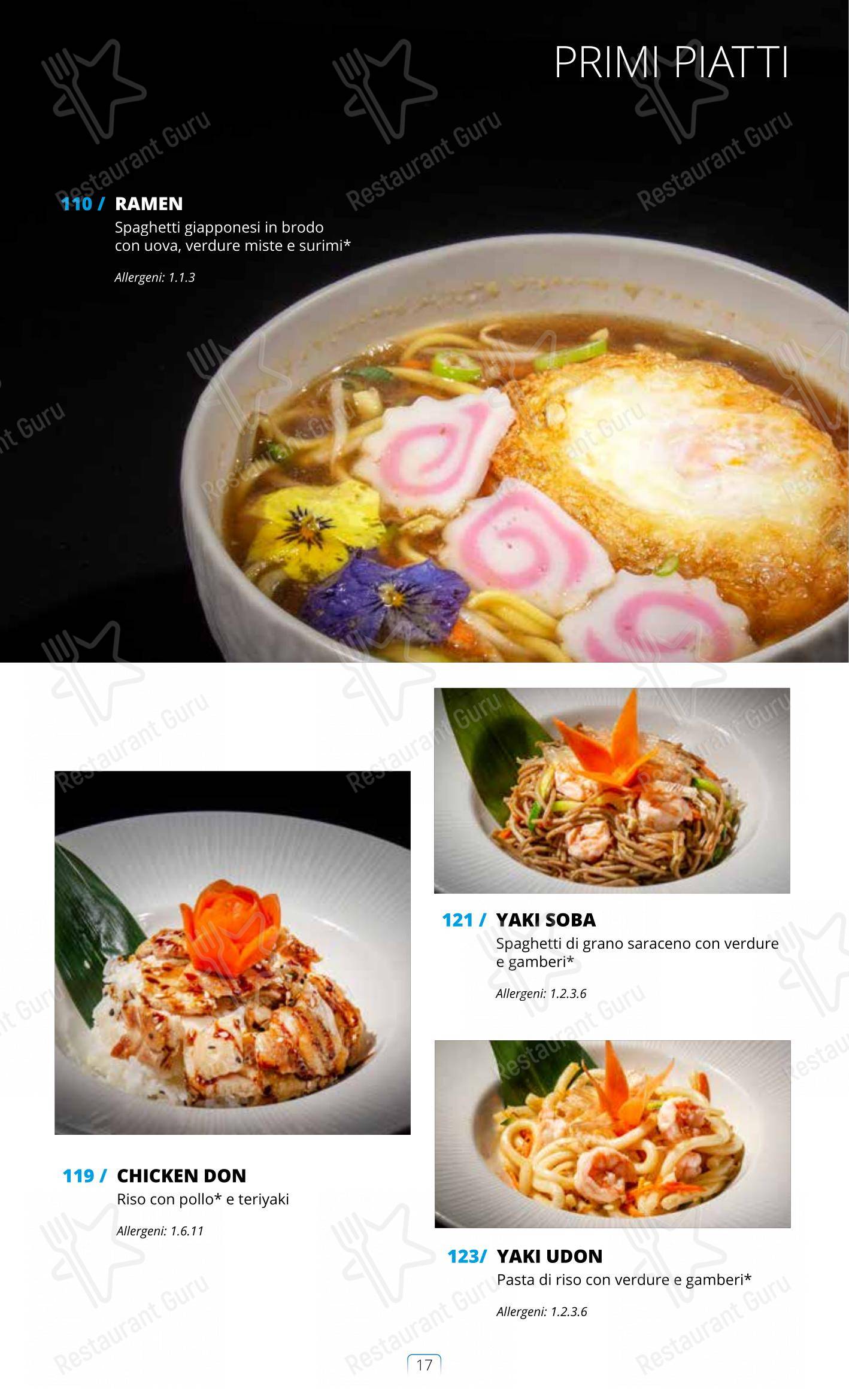Menu di Sushi City Como - Крафт меню