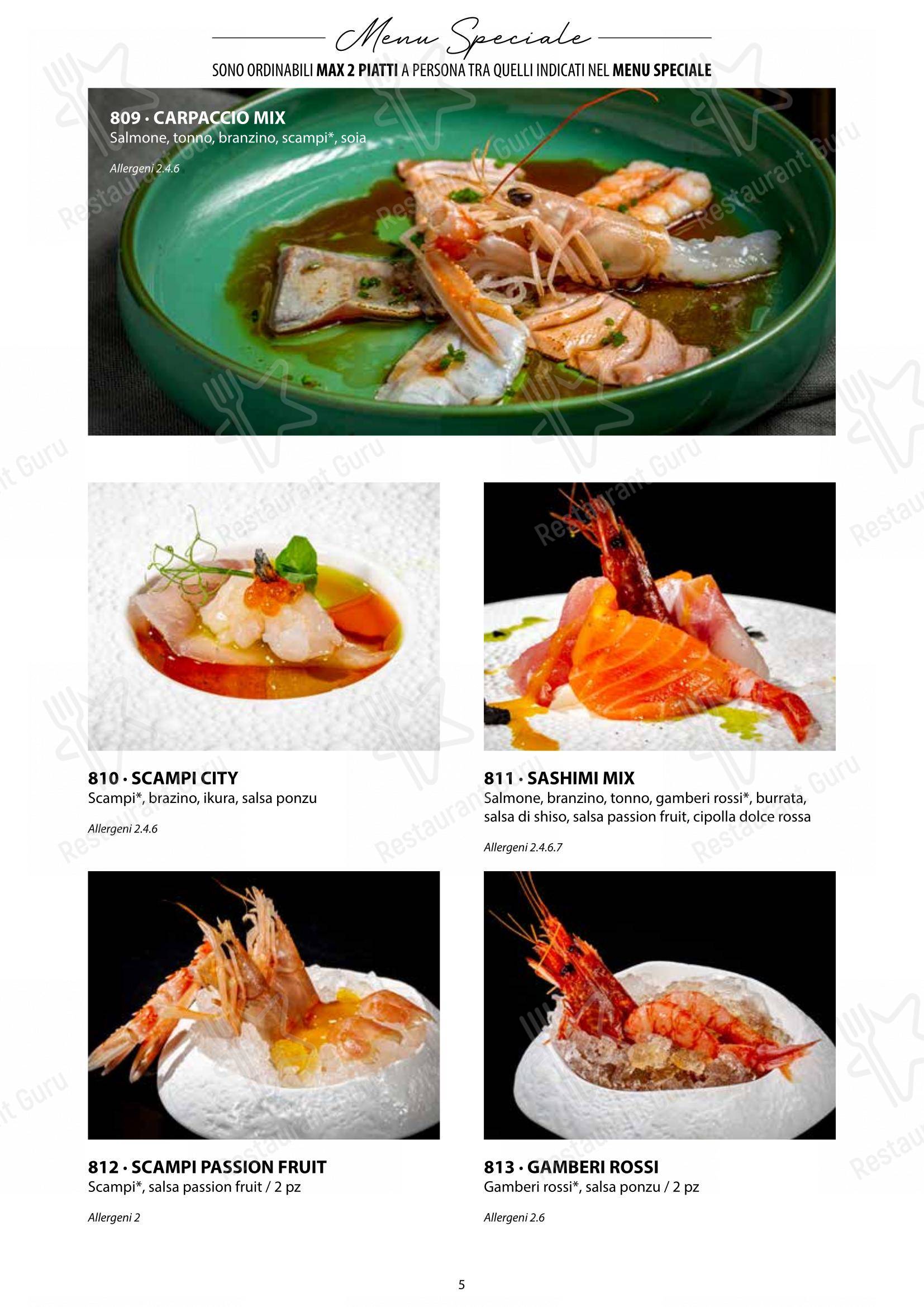 Sushi City Como in Como - Основное меню