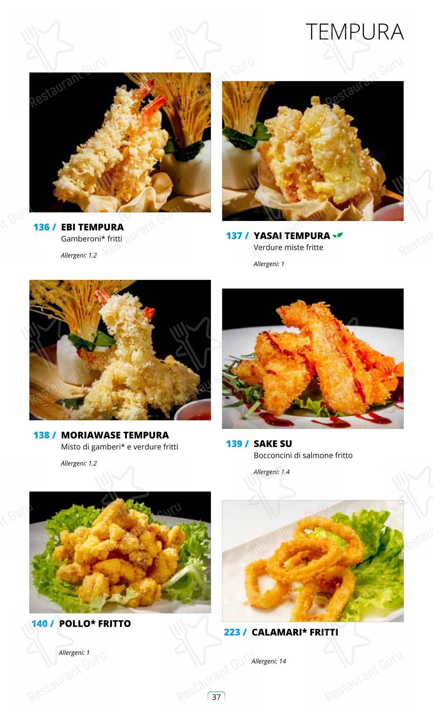 Lunch Menu per Sushi City Como ristorante
