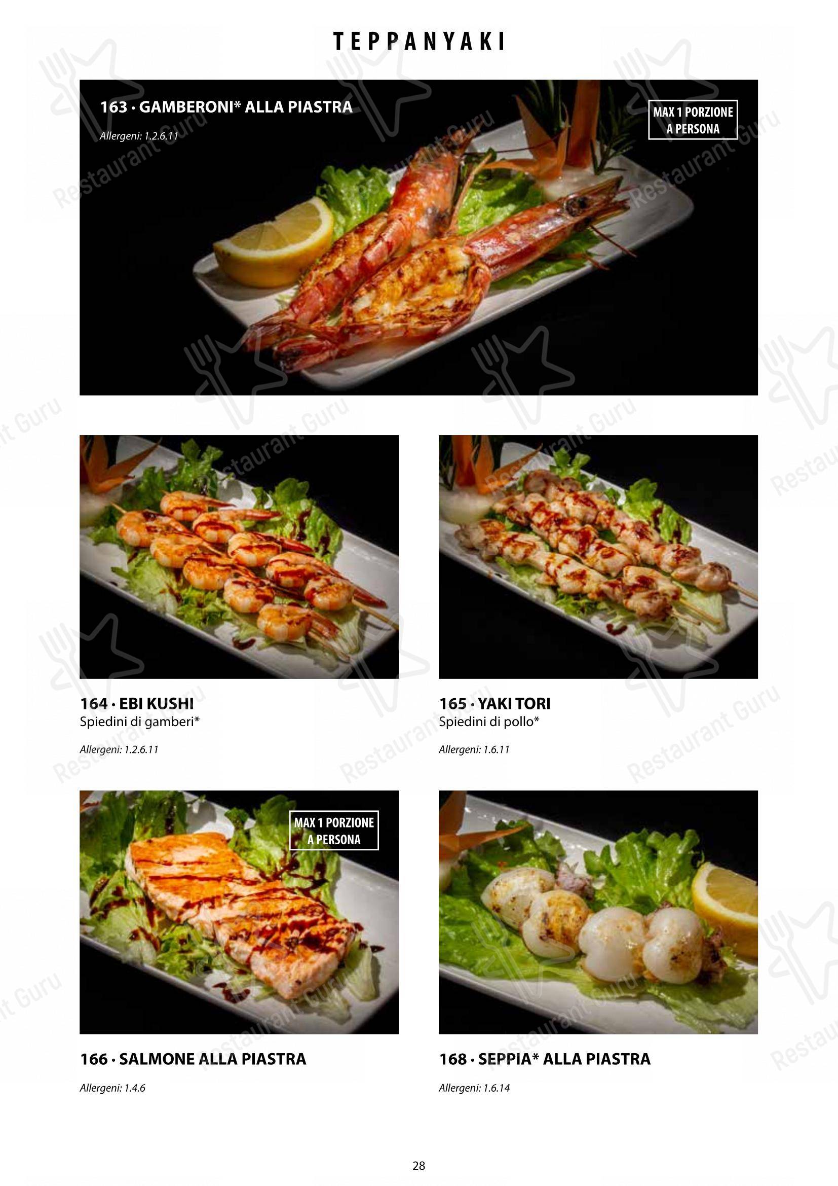 Menu per Sushi City Como in Como