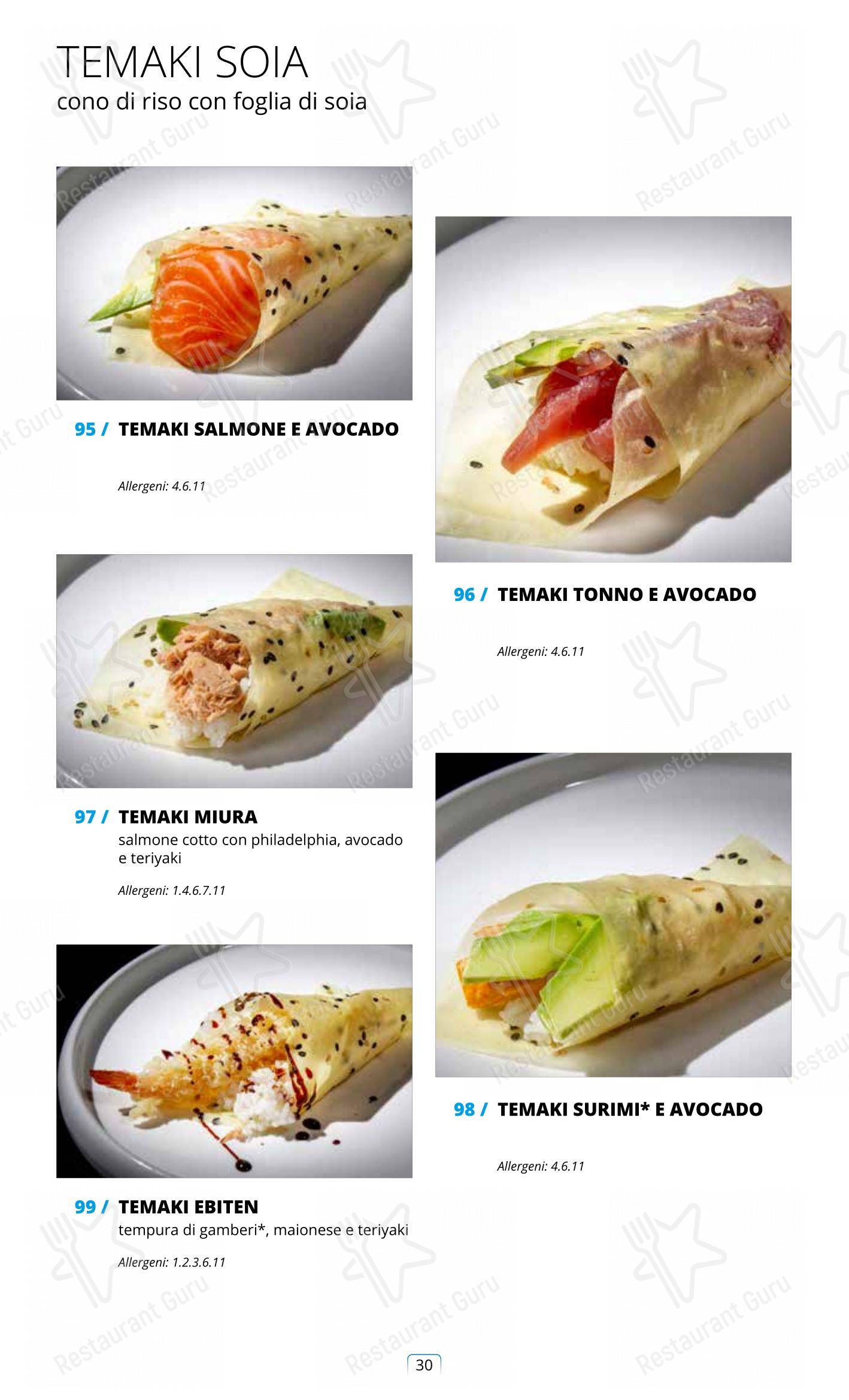 Lunch Menu per Sushi City Como ristorante