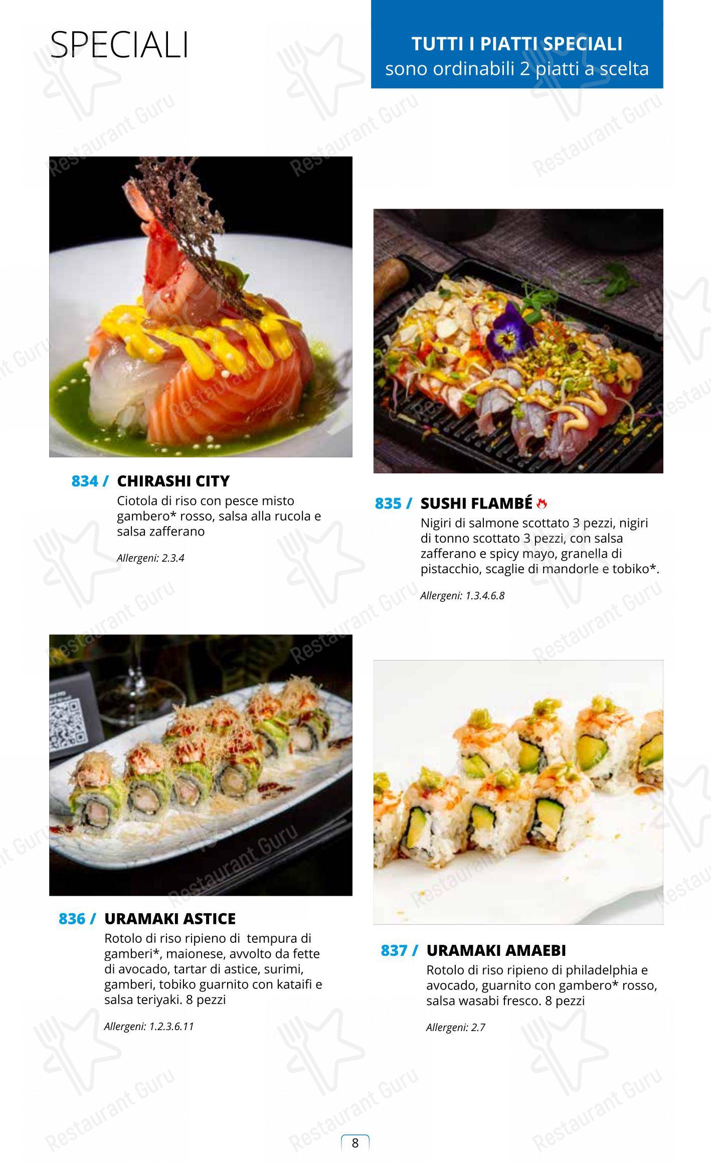 Menu di Sushi City Como