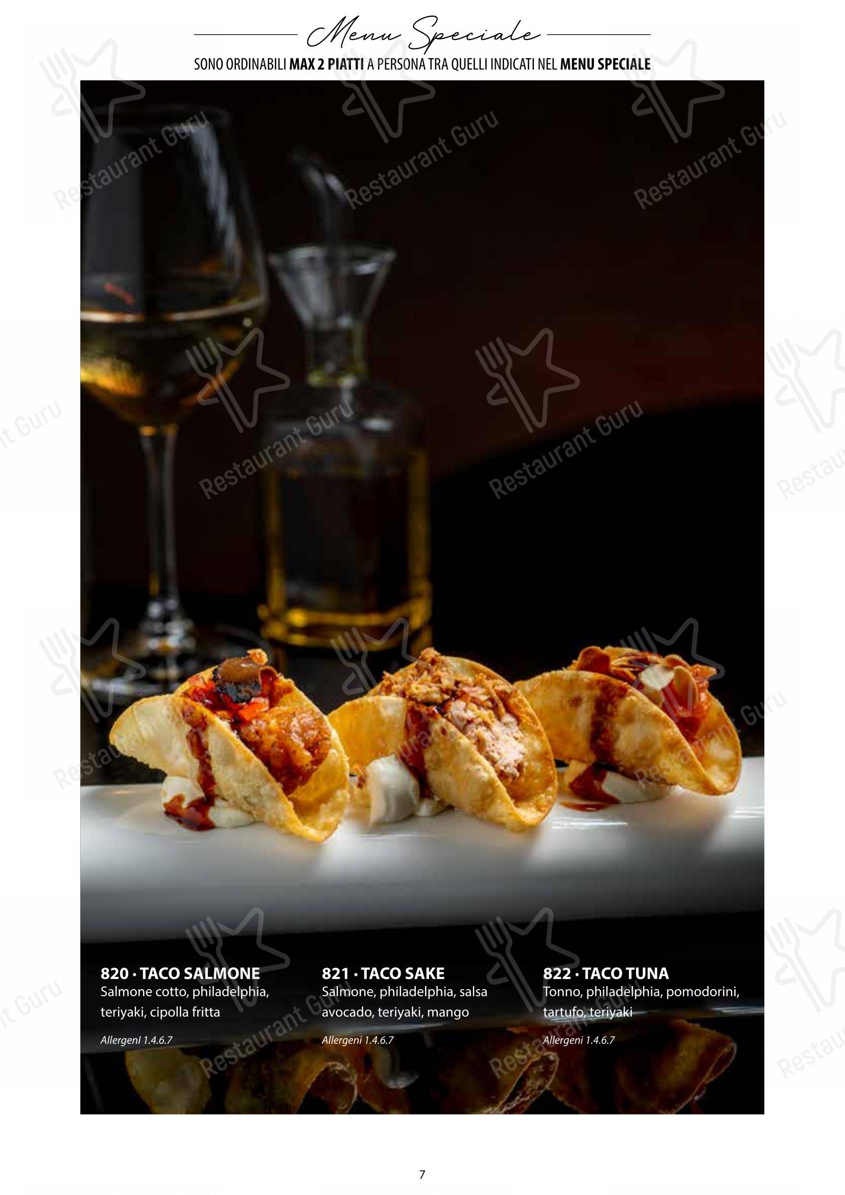 Menu di Sushi City Como - Основное меню