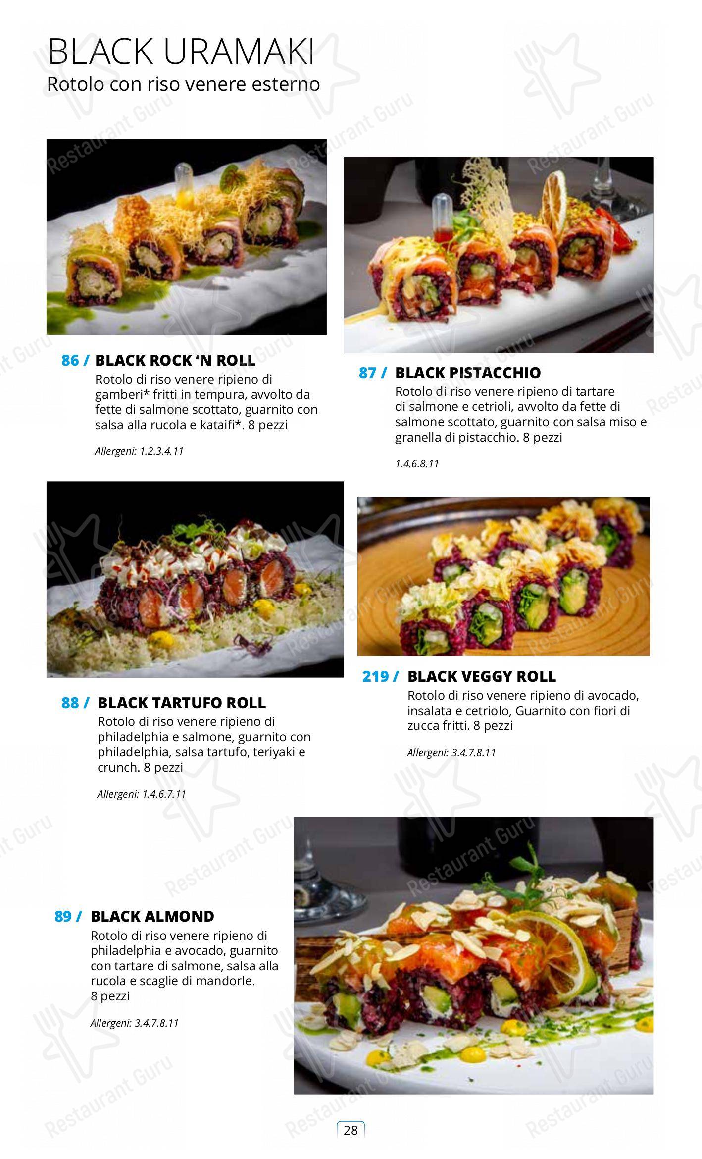 Коктейльная карта per Sushi City Como ristorante