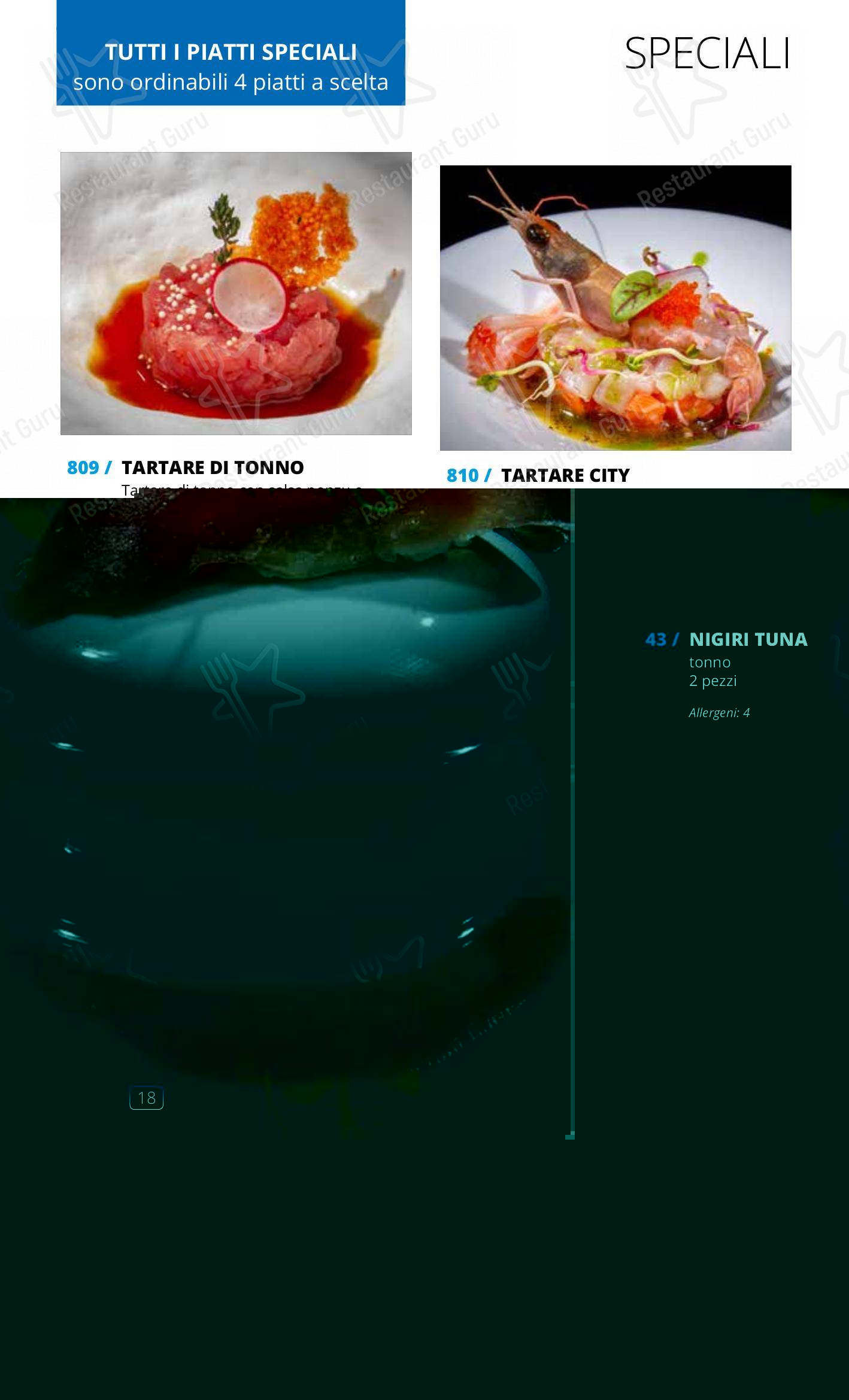 Коктейльная карта per Sushi City Como ristorante