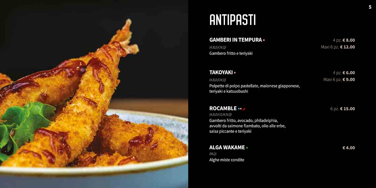 Menu di Sushi Corner Riccione 