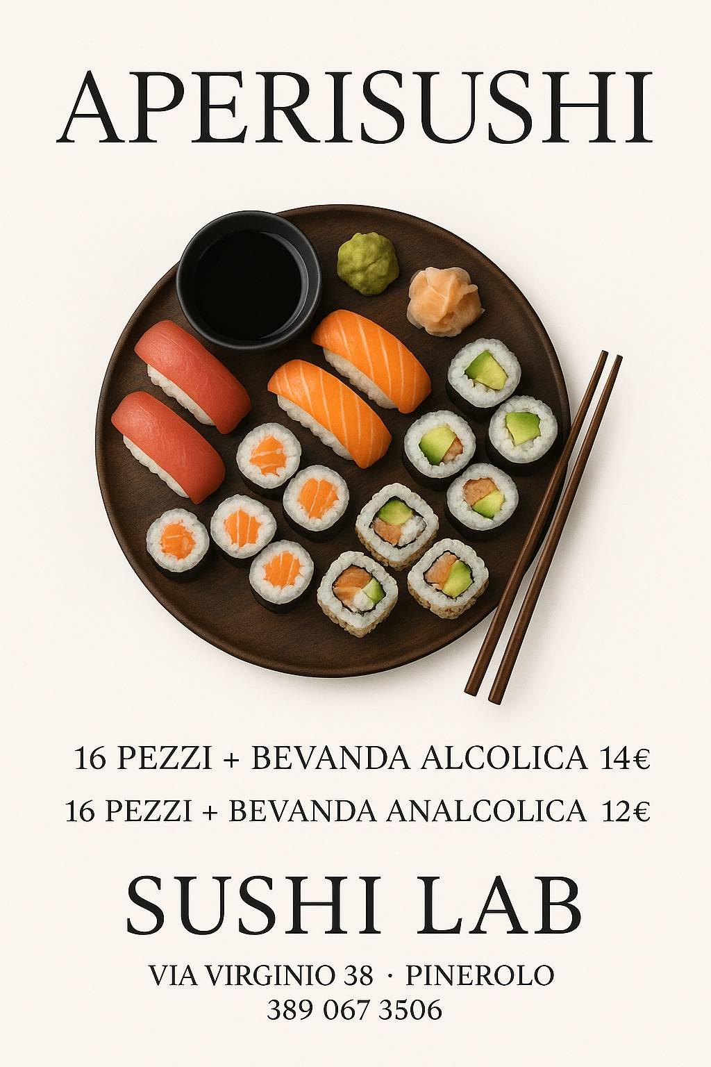 Menu di Sushi Lab Takeaway asporto e consegna a domicilio menù fisso all'interno 