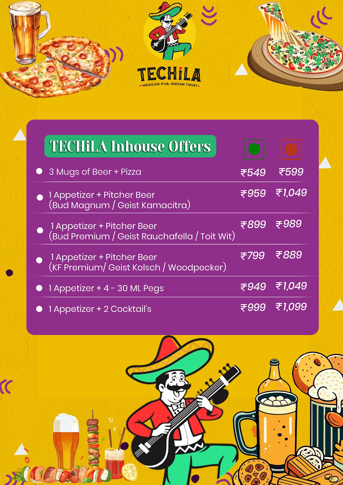 TECHila menu