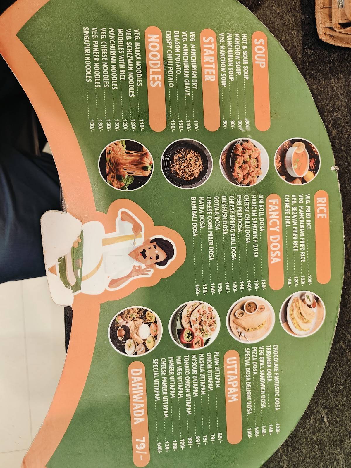 TK's Cafe (Dosa Delights) menu