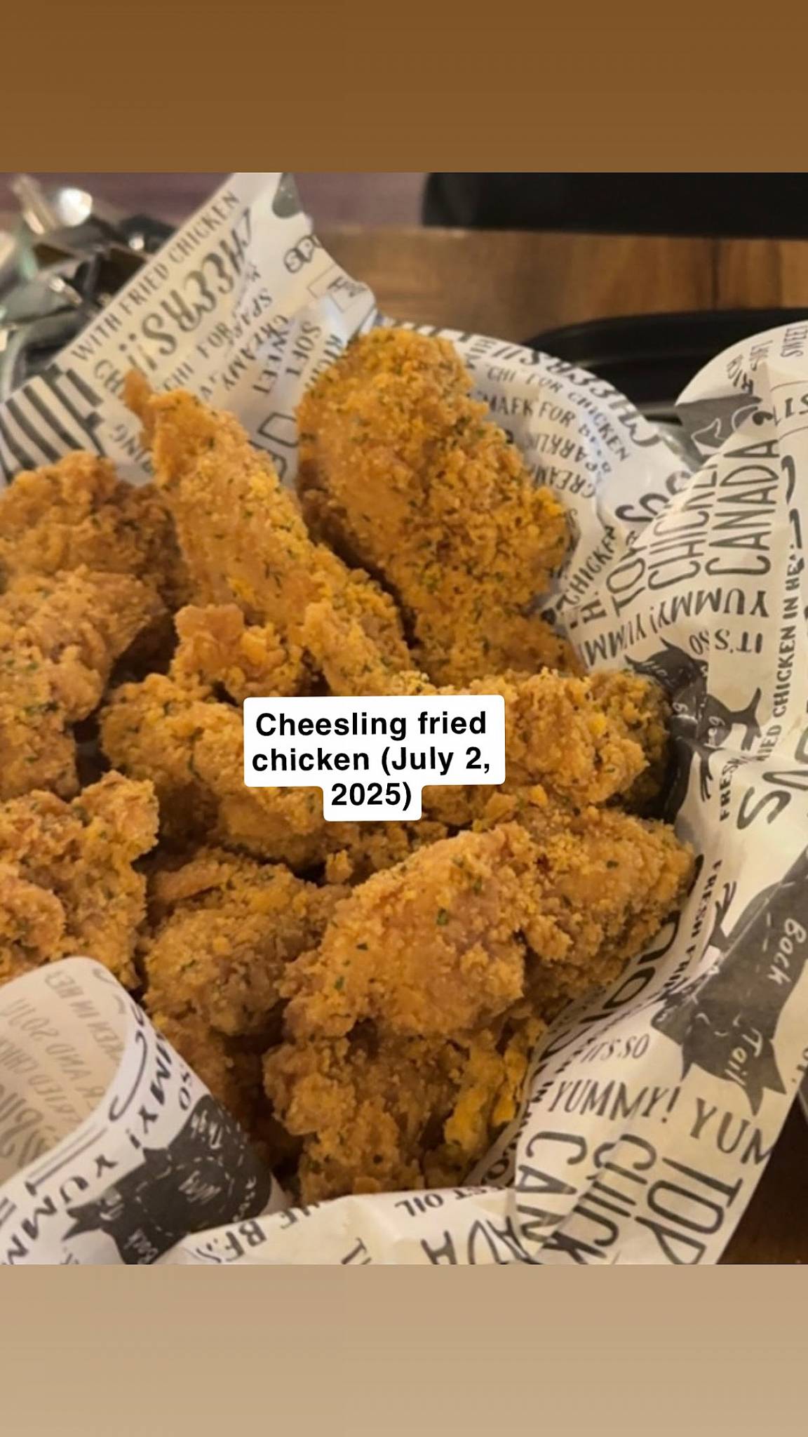 Menu de TOP CHICKEN
