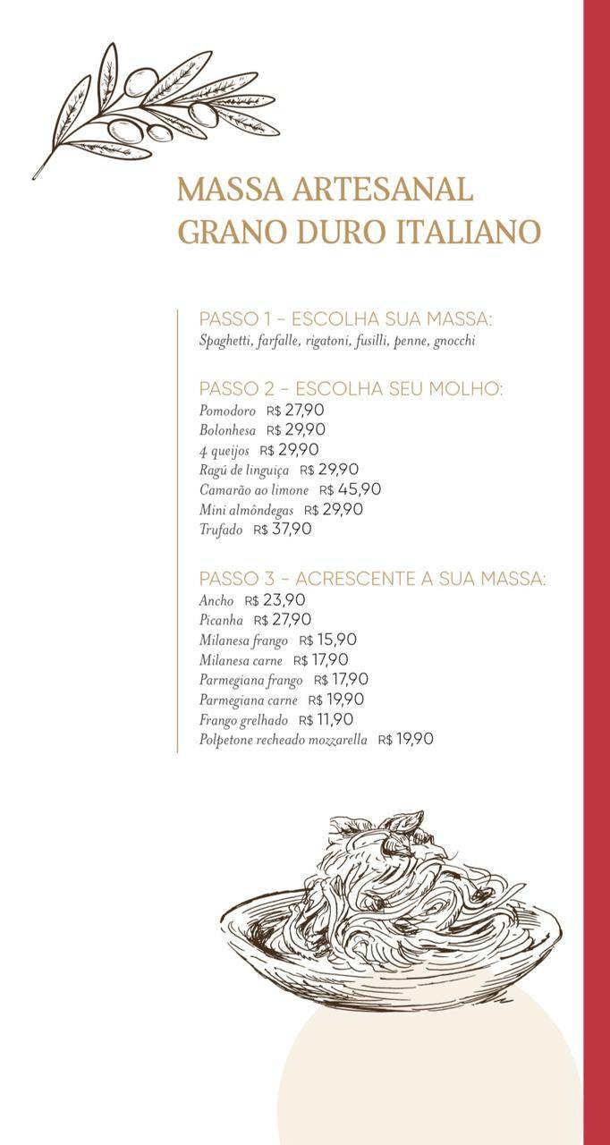 TRATTORIA SÃO JORGE CUCINA cardápio