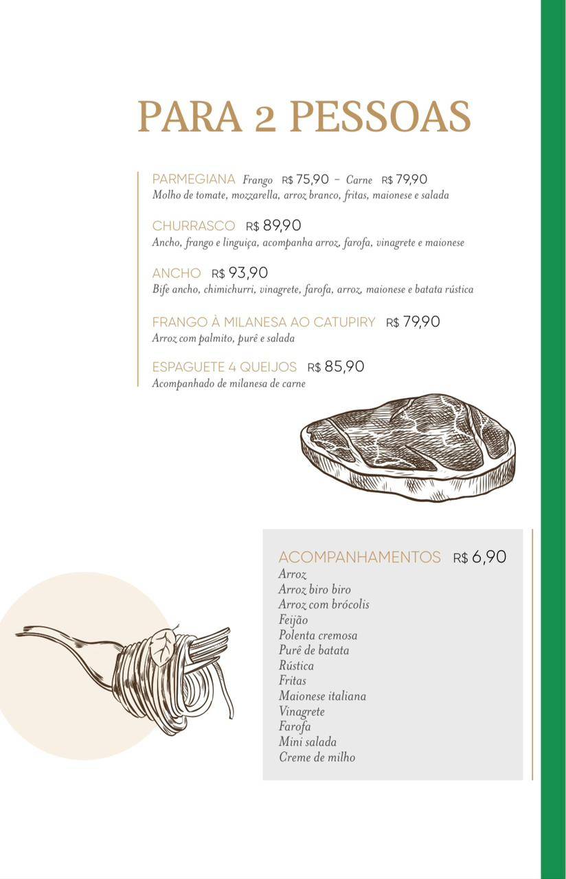 TRATTORIA SÃO JORGE CUCINA cardápio