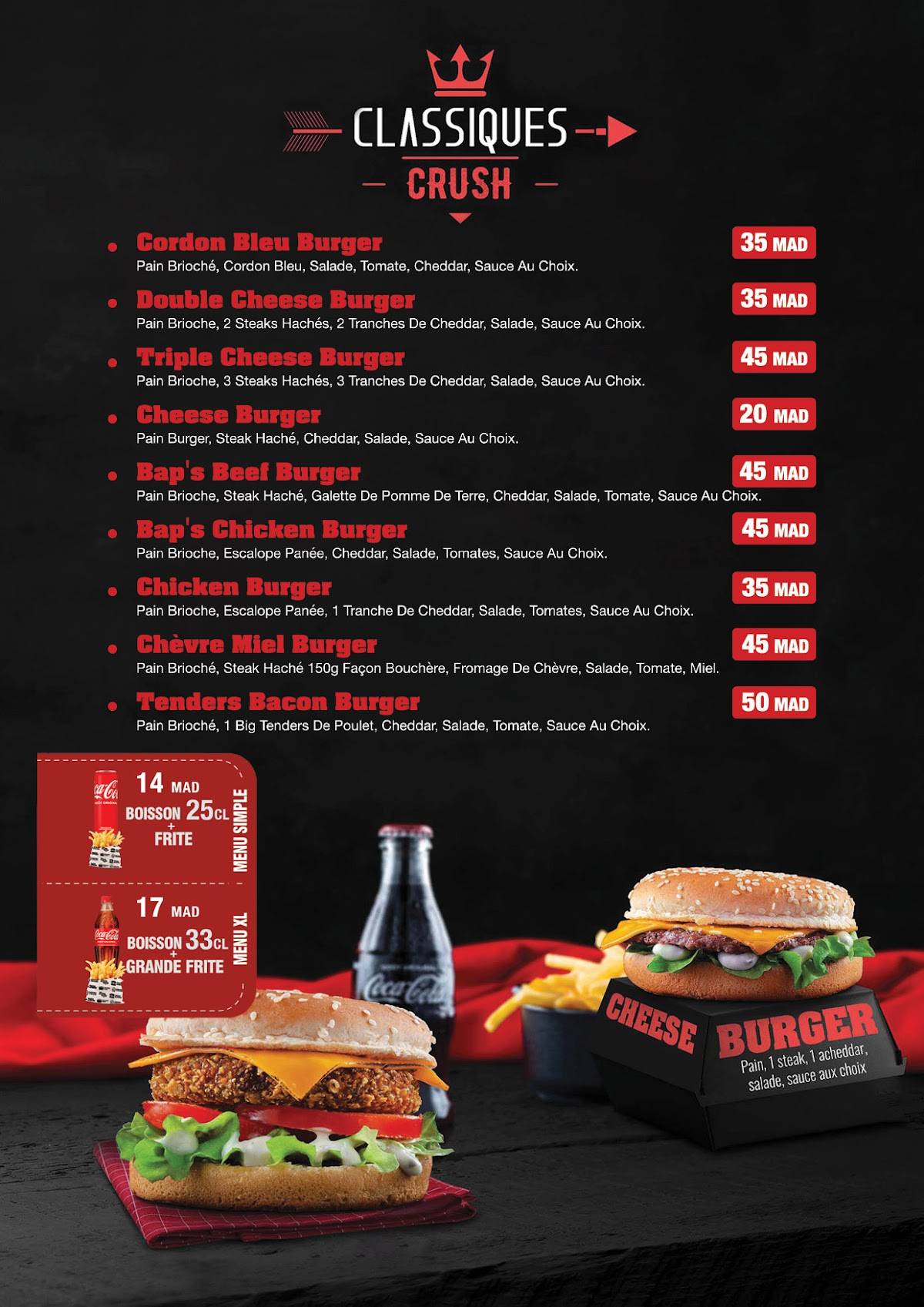 Menu de Tacos Avenue