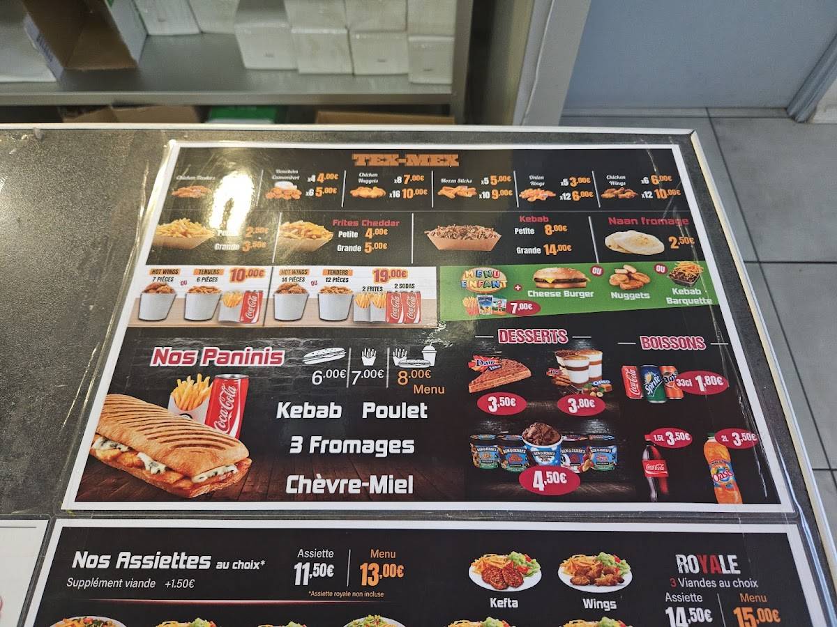 Menu de Tacos Time