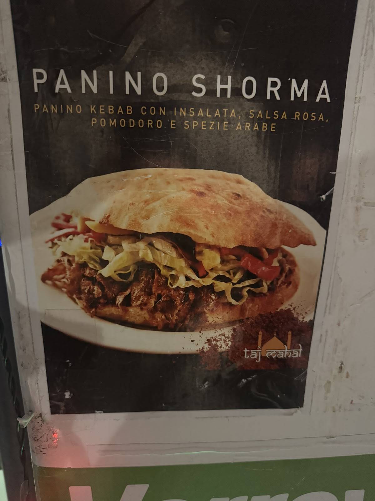 Menu di Taj Mahal 