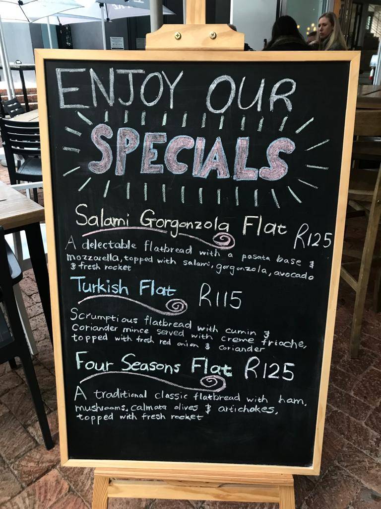 Menu at Tapas Bar and Restaurant, Port Elizabeth