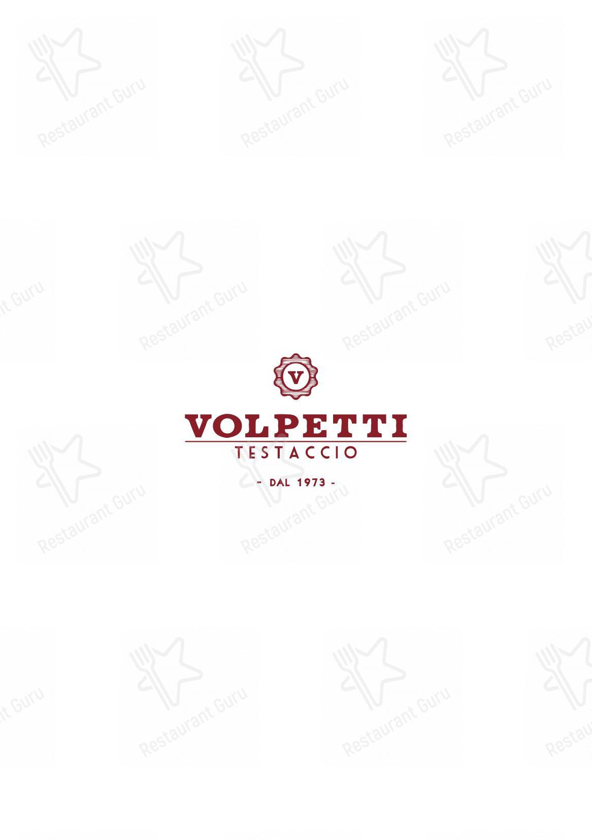 Taverna Volpetti in Roma - Menu bar