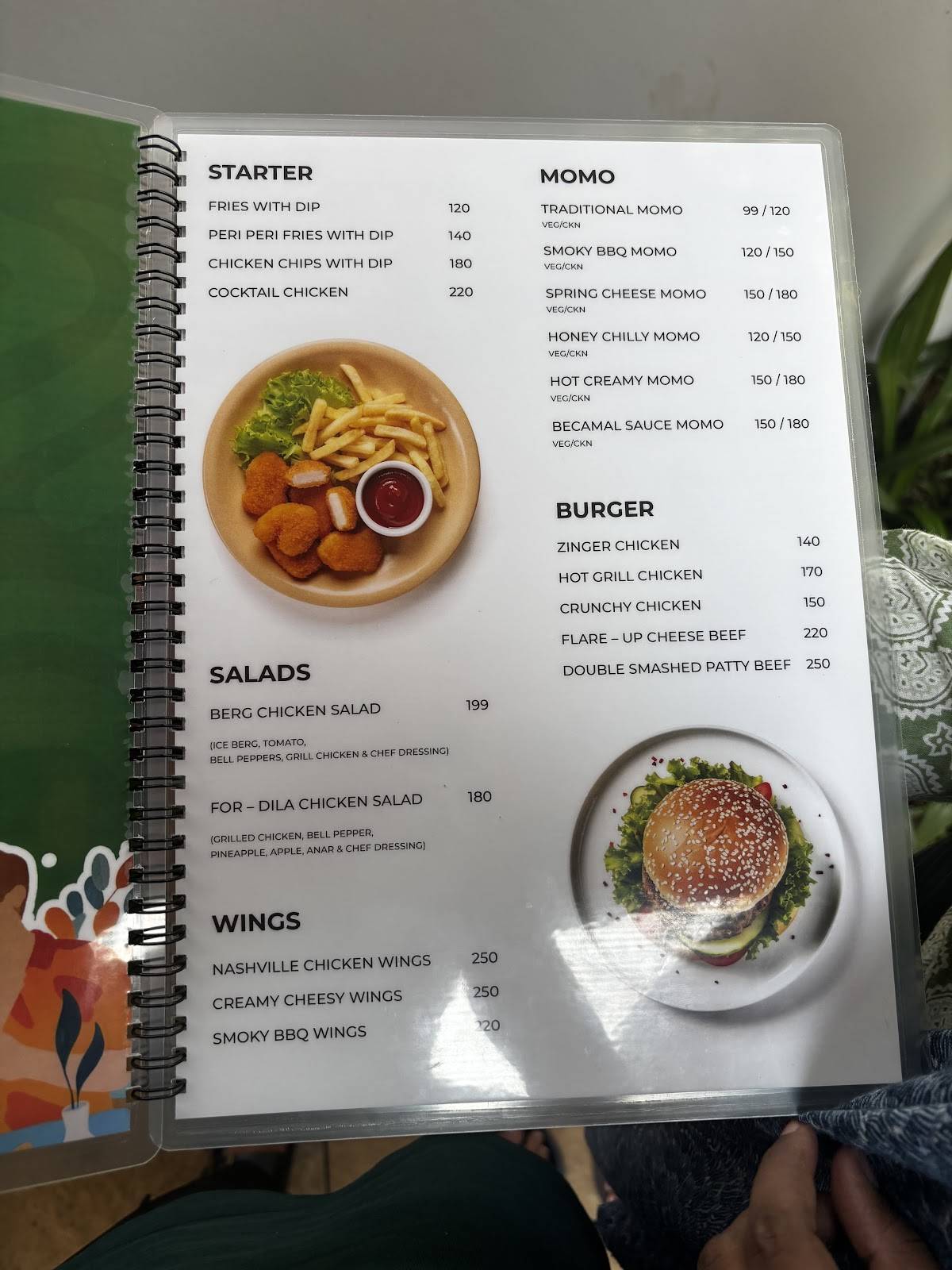 RADISH GRILL AND CAFE menu