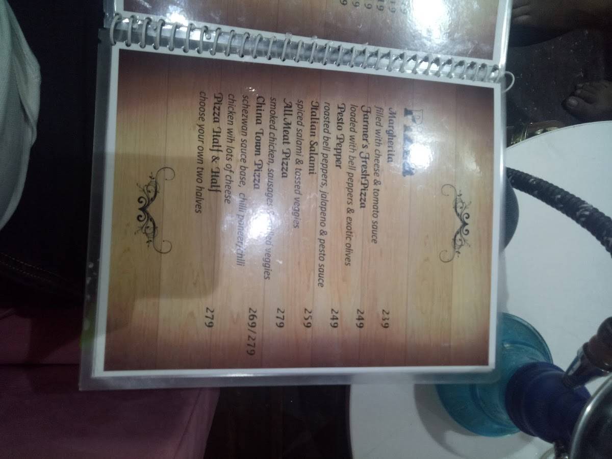 The Aura Cafe menu