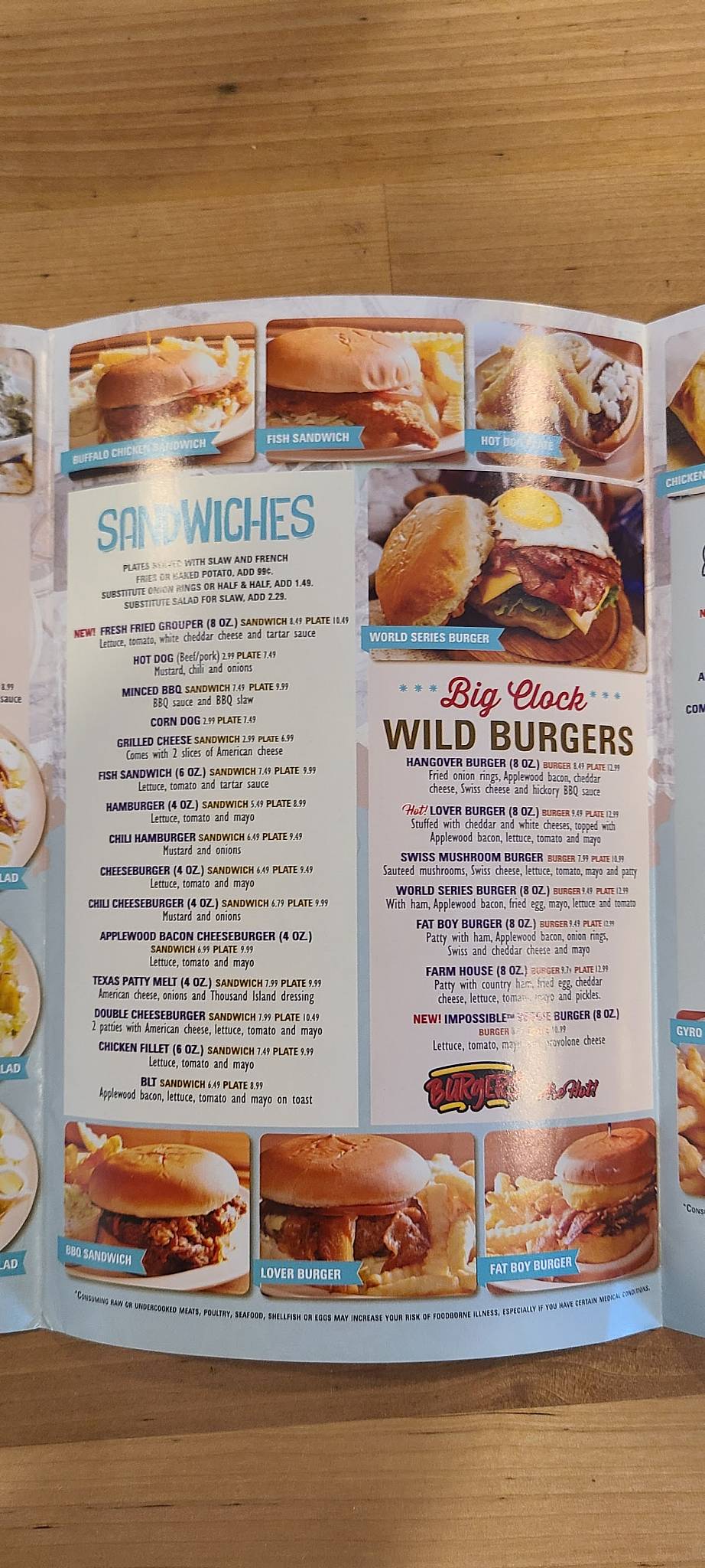 Menu at The Big Clock of Berea BBQ, Greenville