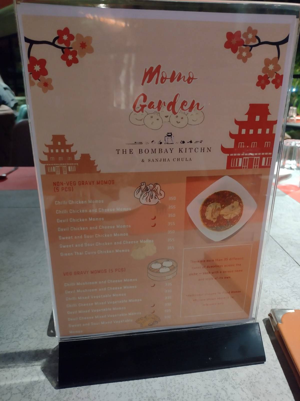 The Bombay Kitchn menu