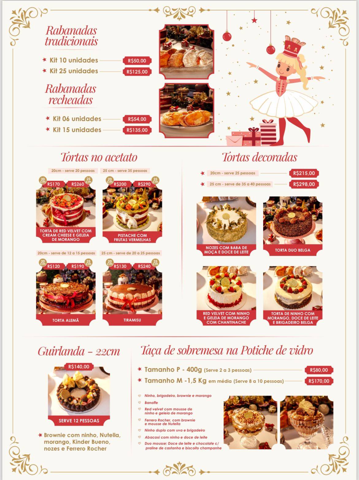 The Cake Dreams Confeitaria Artesanal Búzios cardápio