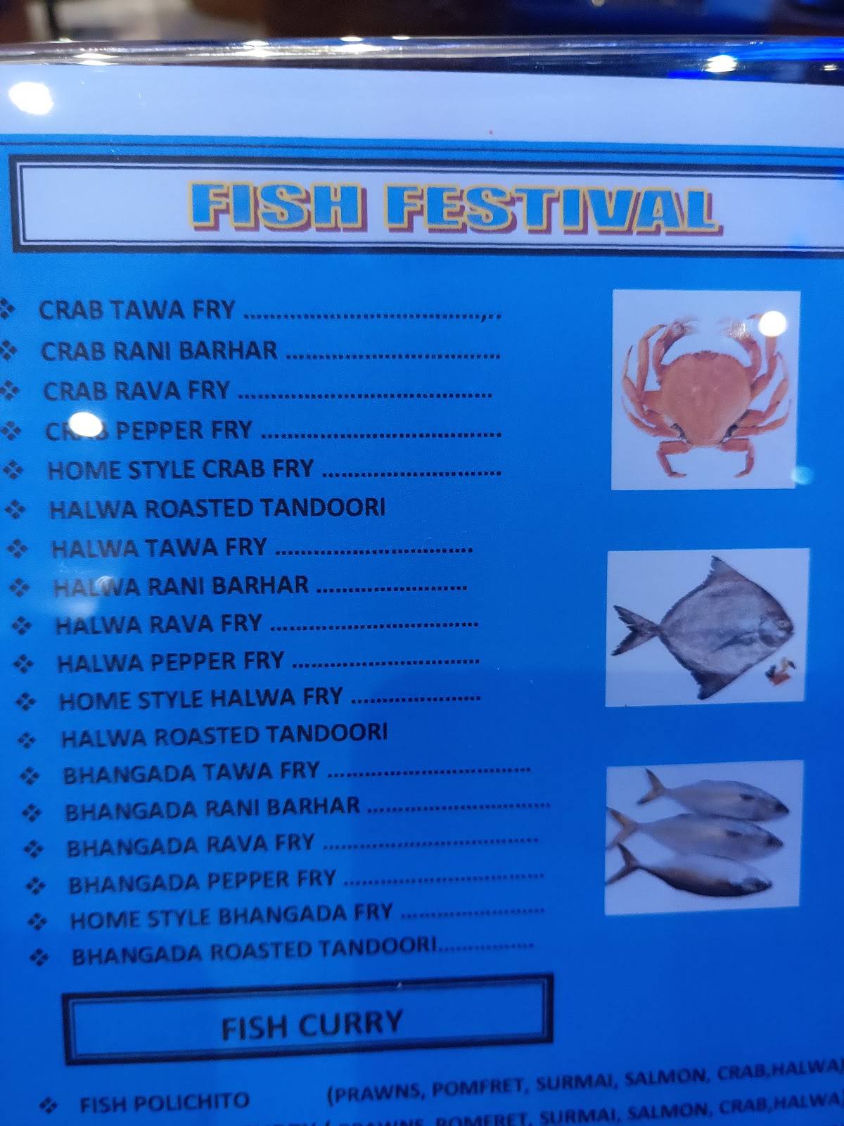 The Corner Lounge menu