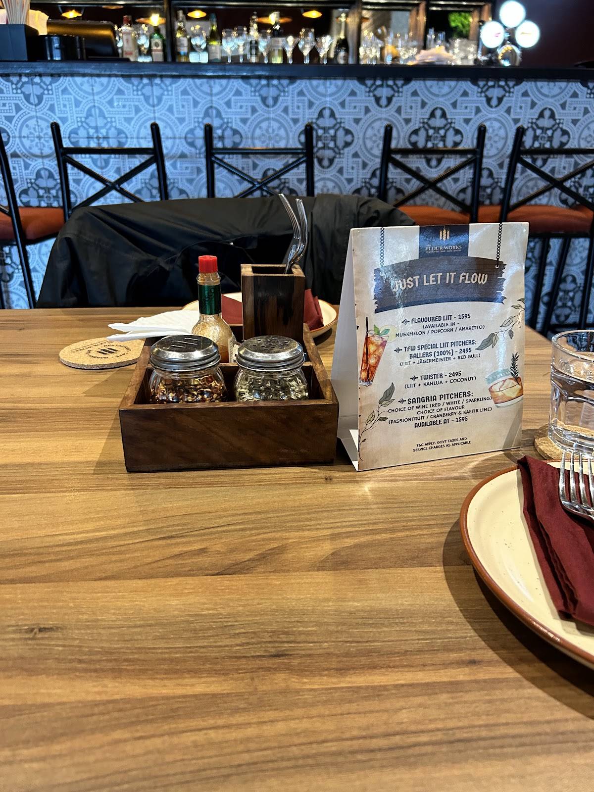 The Flour Works menu