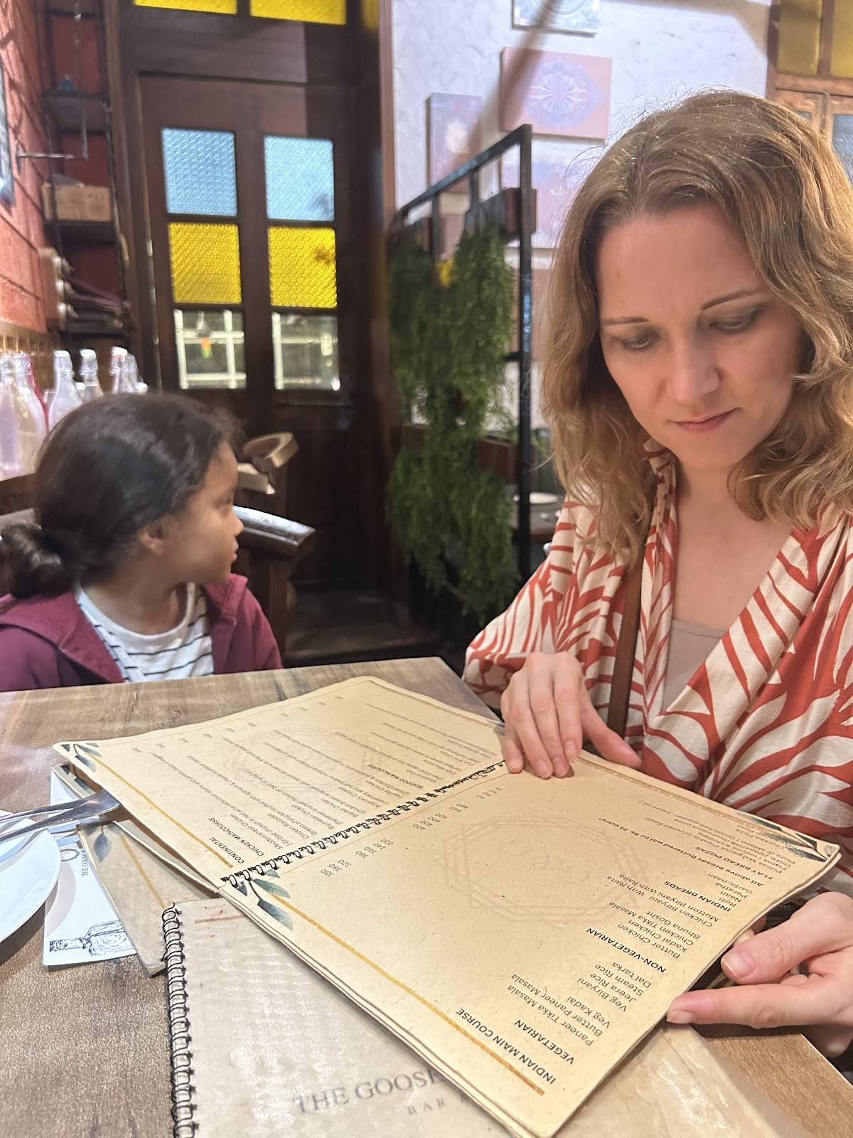 The Goose and Gridiron menu