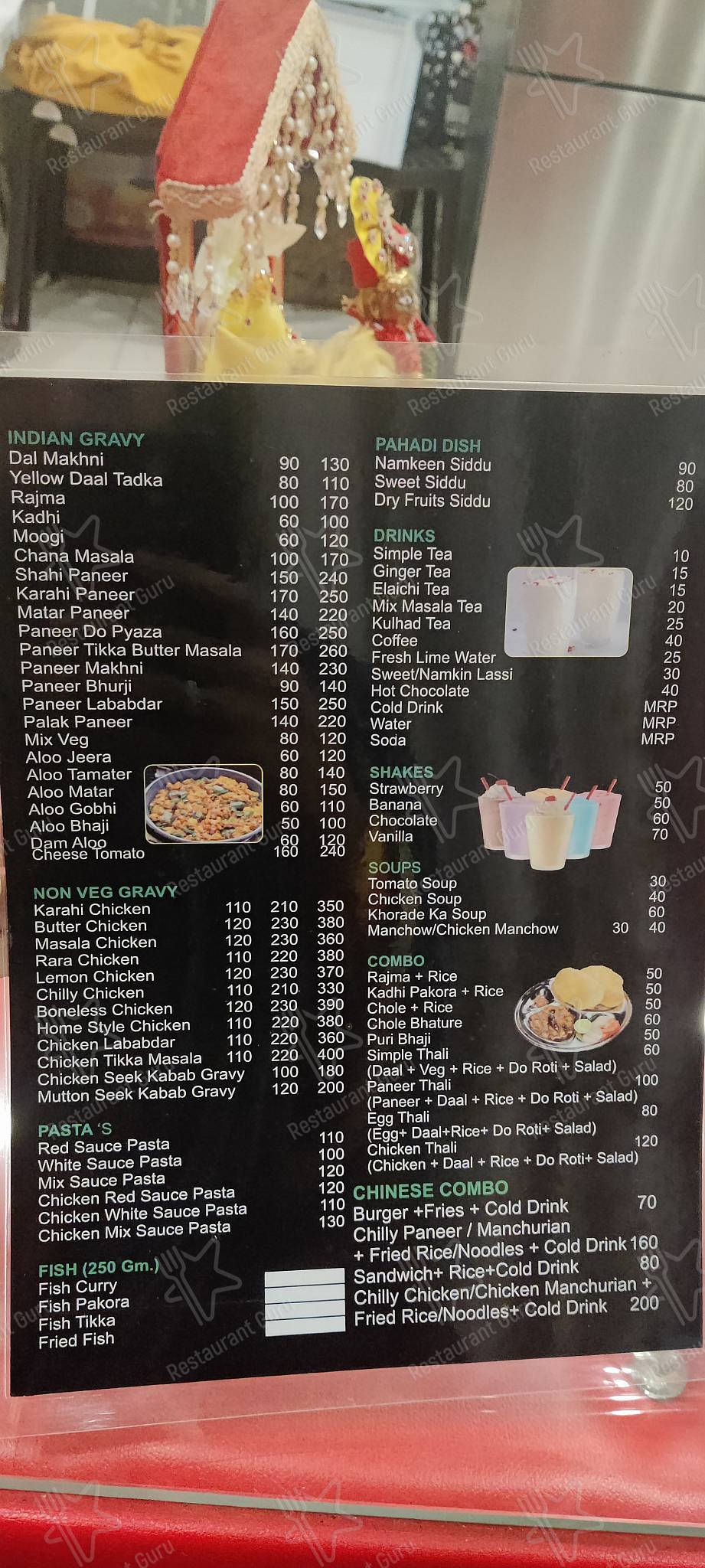 The Hungry Birdz menu