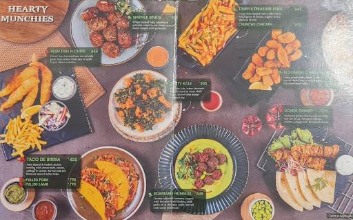 The Irish House, Malad menu