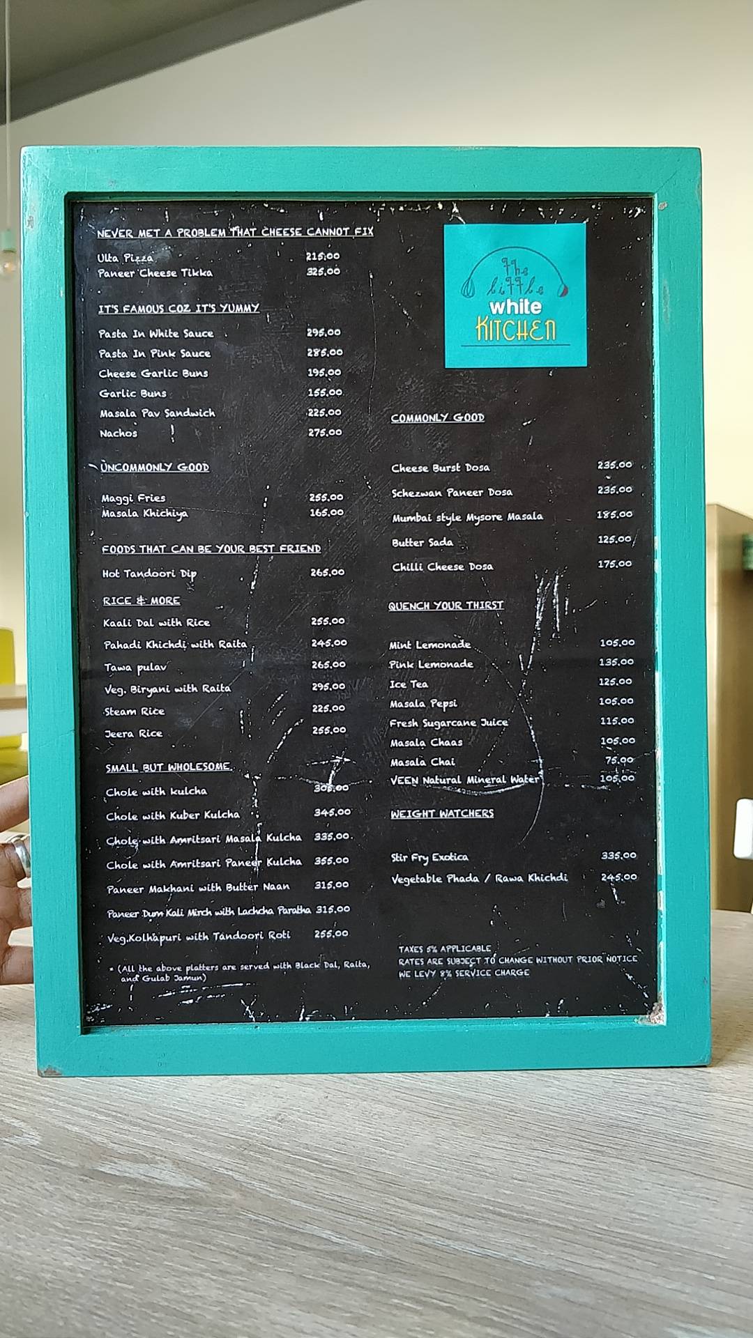 Menu at The Little White Kitchen, Chennai