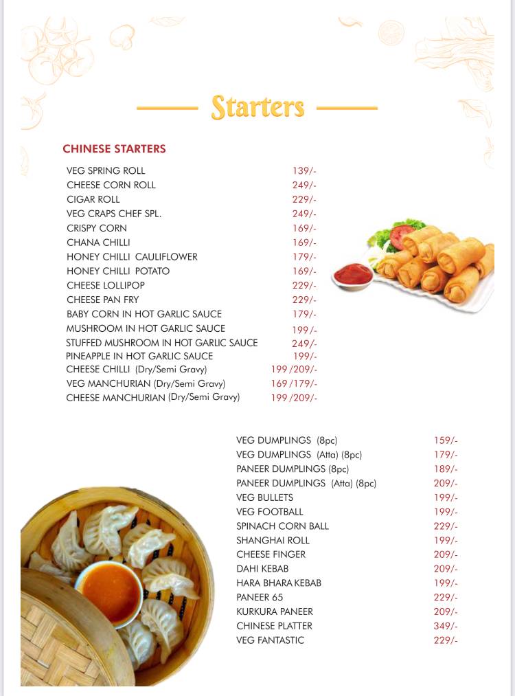 The Local House menu