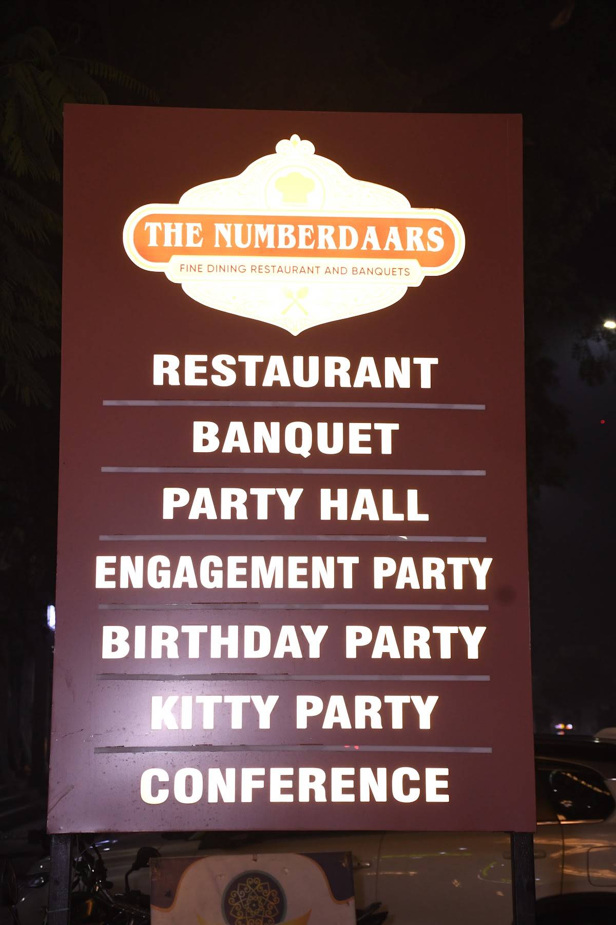 The Numberdaars menu