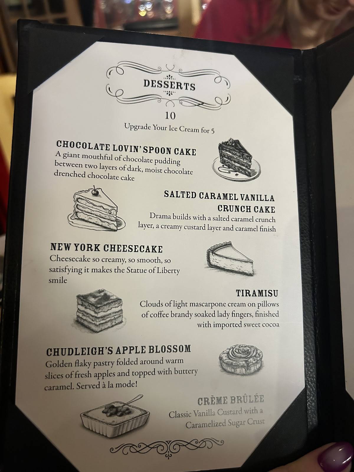 Menu de The Old Spaghetti Factory