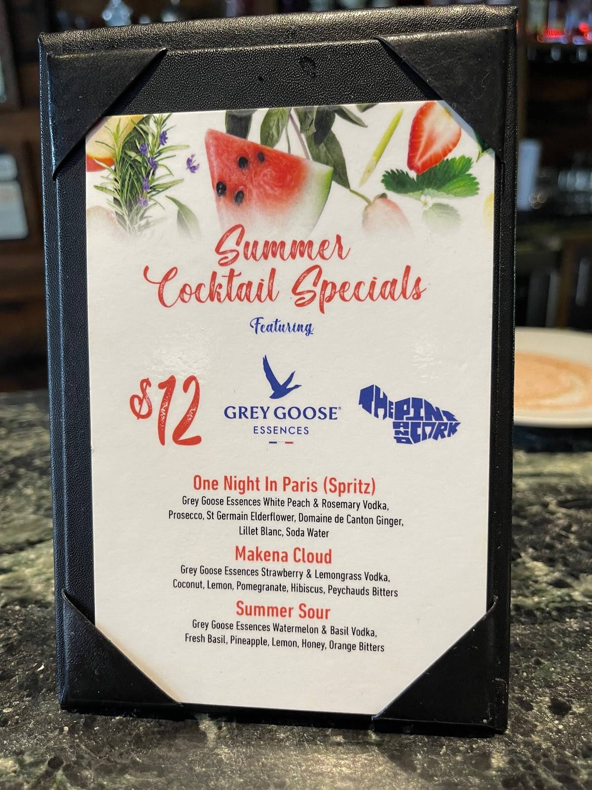 Menu at The Pint & Cork pub & bar, Kihei