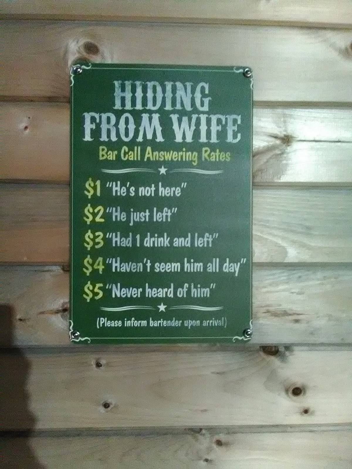 Menu at The Tipsy Toboggan pub & bar, Fall River