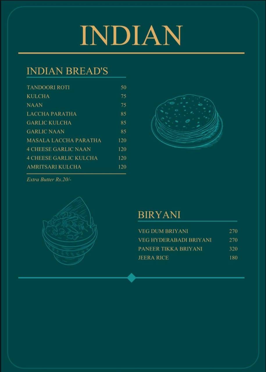TheGreenTable menu