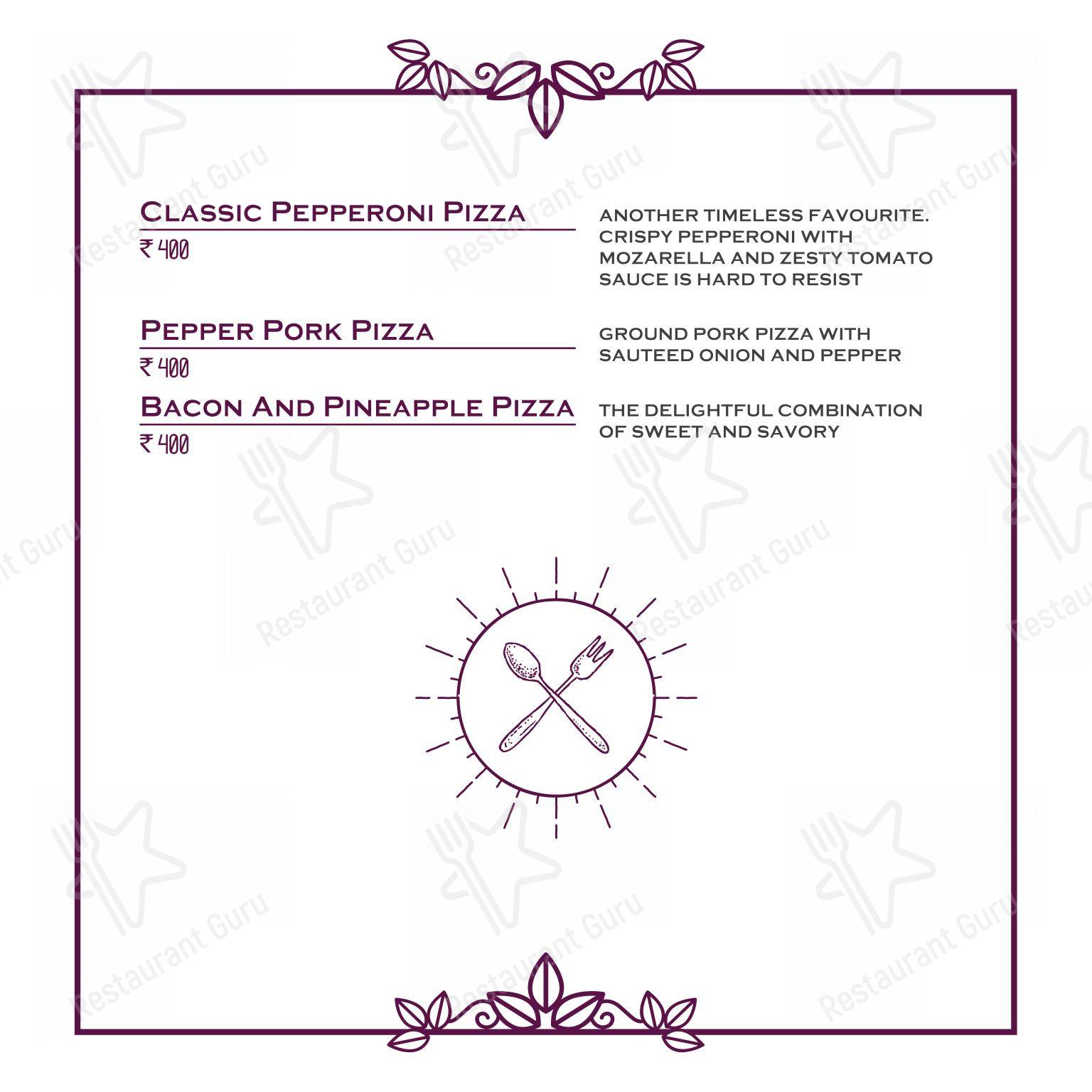 Основное меню for Theos Restaurant in Kottayam