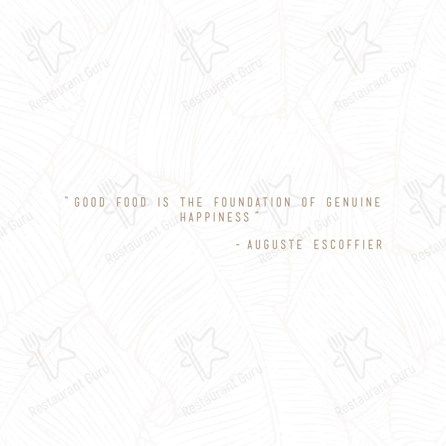 Theos Restaurant in Kottayam - Основное меню