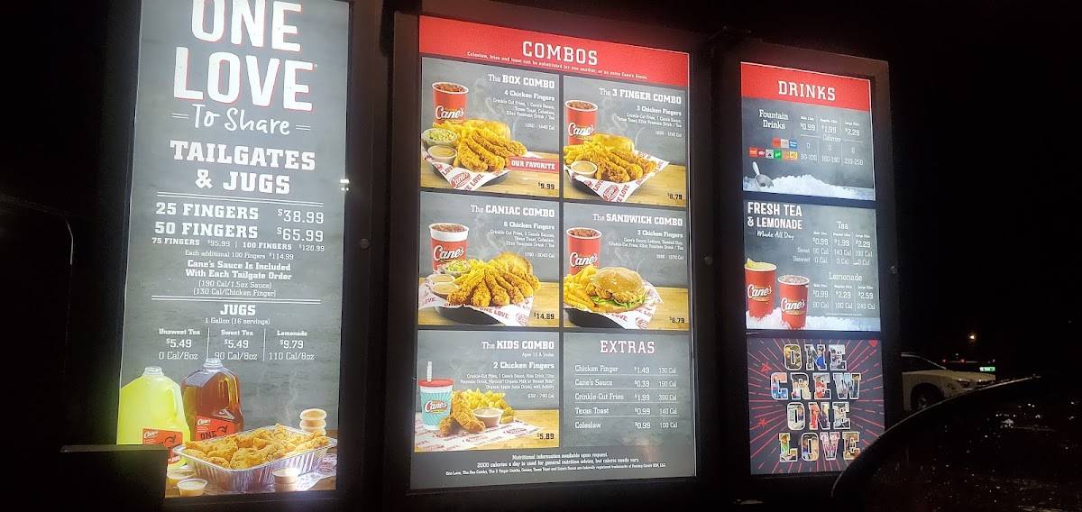 Menu At Raising Cane s Chicken Fingers Fast Food Thornton menu-at-raising-cane-s-chicken-fingers-fast-food-thornton