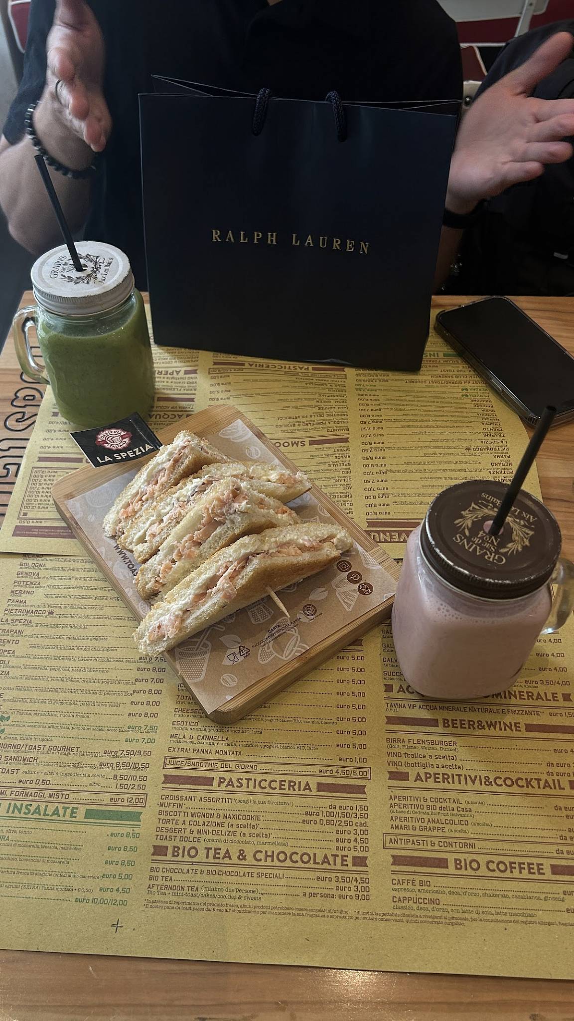 Menu di Toasteria Italiana 