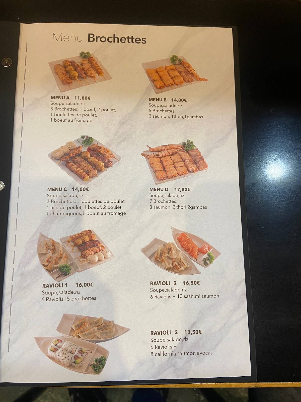 Menu de Tokyo
