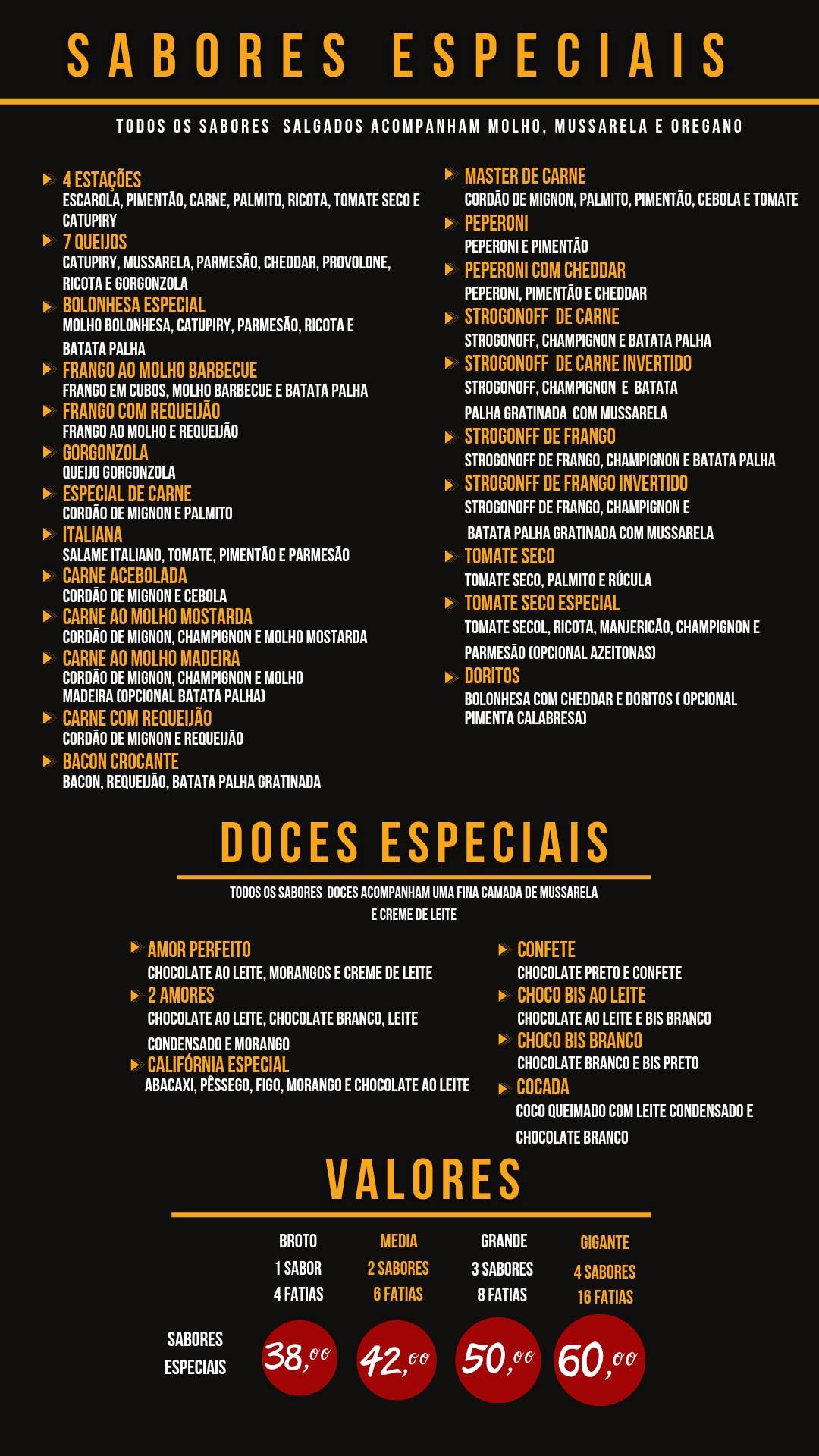 Top Pizza Cajuru cardápio