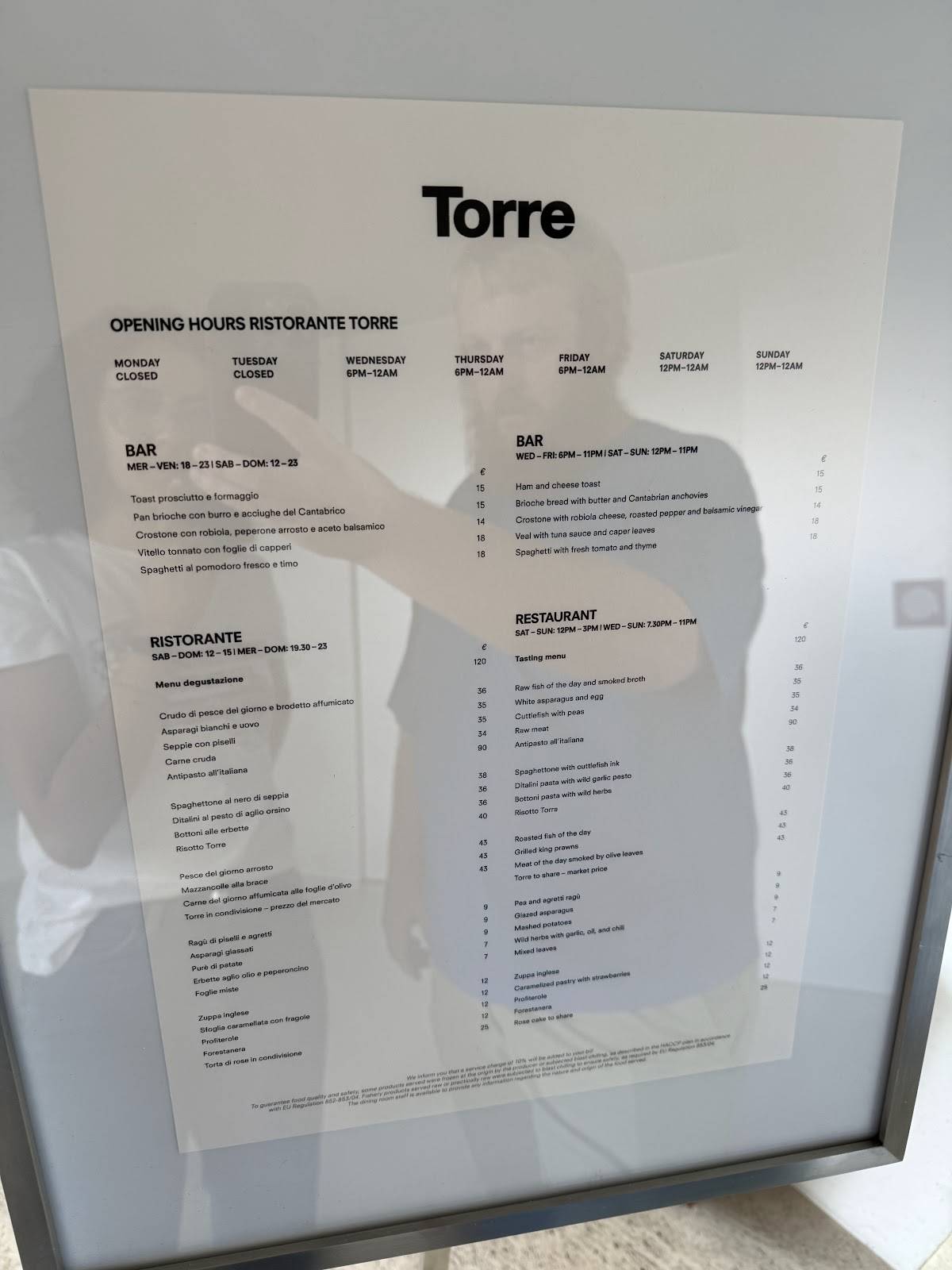 Menu di Torre 